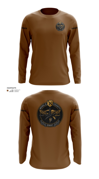 Long Sleeve Performance Shirt, MOBILE COUNTY SWAT, Police, Teamtime, Team time, sublimation, custom sports apparel, team uniforms, spirit wear, spiritwear, sports uniforms, custom shirts, team store, custom team store, fundraiser sports, apparel fundraiser