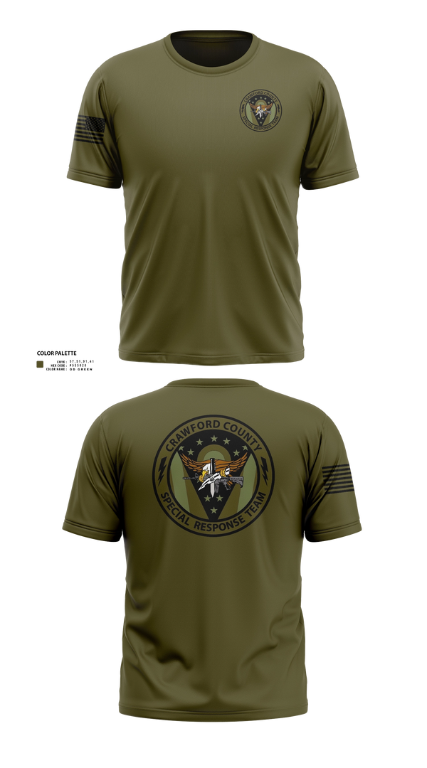 Short Sleeve Performance Shirt, Crawford County Special Response Team, Police, Teamtime, Team time, sublimation, custom sports apparel, team uniforms, spirit wear, spiritwear, sports uniforms, custom shirts, team store, custom team store, fundraiser sports, apparel fundraiser