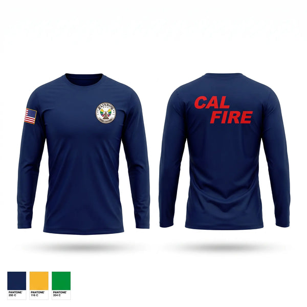 Long Sleeve Performance Shirt, CAL FIRE, Fire Department, Teamtime, Team time, sublimation, custom sports apparel, team uniforms, spirit wear, spiritwear, sports uniforms, custom shirts, team store, custom team store, fundraiser sports, apparel fundraiser