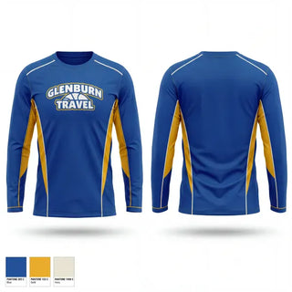 Long Sleeve Performance Shirt, Glenburn travel, Men's Basketball, Teamtime, Team time, sublimation, custom sports apparel, team uniforms, spirit wear, spiritwear, sports uniforms, custom shirts, team store, custom team store, fundraiser sports, apparel fundraiser