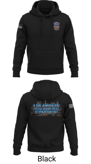 Hoodie, Federal Reserve Police DTLA, Police, Teamtime, Team time, sublimation, custom sports apparel, team uniforms, spirit wear, spiritwear, sports uniforms, custom shirts, team store, custom team store, fundraiser sports, apparel fundraiser