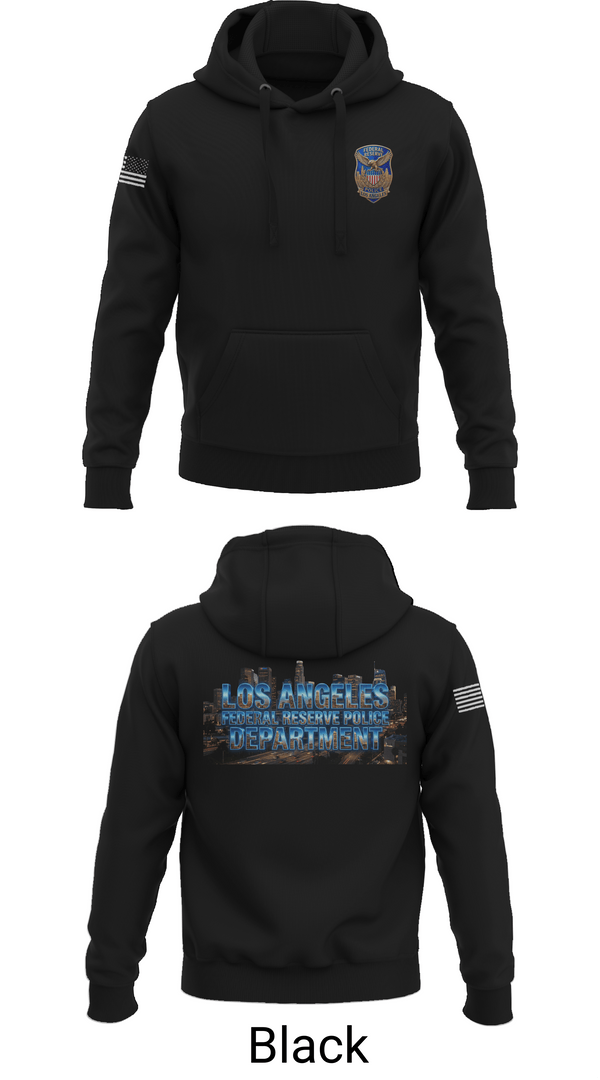 Hoodie, Federal Reserve Police DTLA, Police, Teamtime, Team time, sublimation, custom sports apparel, team uniforms, spirit wear, spiritwear, sports uniforms, custom shirts, team store, custom team store, fundraiser sports, apparel fundraiser