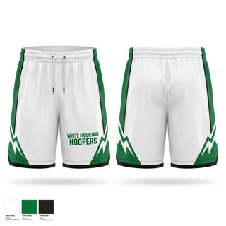 Athletic Shorts With Pockets, White Mountain Hoopers, Men's Basketball, Teamtime, Team time, sublimation, custom sports apparel, team uniforms, spirit wear, spiritwear, sports uniforms, custom shirts, team store, custom team store, fundraiser sports, apparel fundraiser