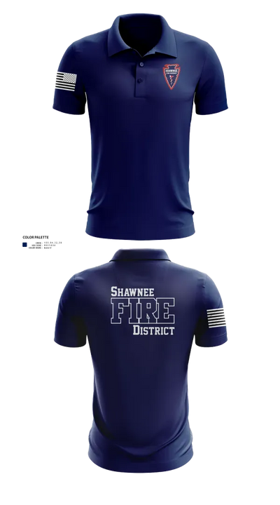 Shawnee Fire District 96623811 Short Sleeve Performance Polo - 2