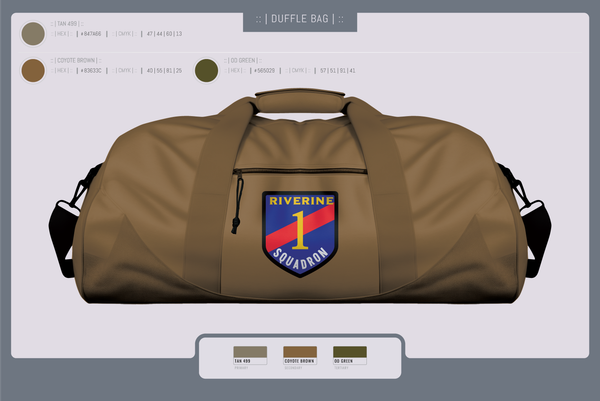 Duffle Bag, Riverine Squadron One, , Teamtime, Team time, sublimation, custom sports apparel, team uniforms, spirit wear, spiritwear, sports uniforms, custom shirts, team store, custom team store, fundraiser sports, apparel fundraiser