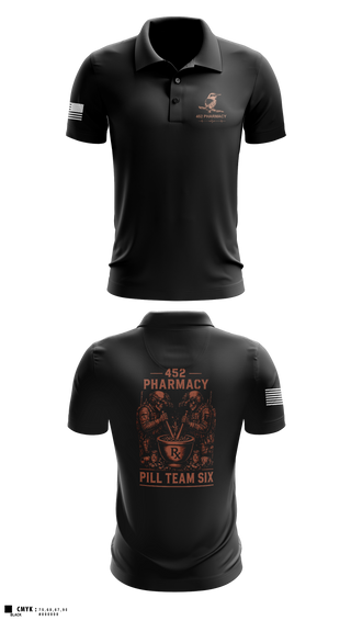 Short Sleeve Performance Polo, 452 MED DET, Army, Teamtime, Team time, sublimation, custom sports apparel, team uniforms, spirit wear, spiritwear, sports uniforms, custom shirts, team store, custom team store, fundraiser sports, apparel fundraiser