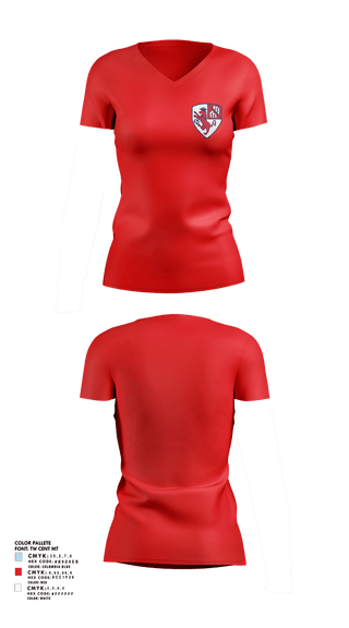 Womens Short Sleeve Vneck Shirt, Mark Morris Soccer, Men's Soccer, Teamtime, Team time, sublimation, custom sports apparel, team uniforms, spirit wear, spiritwear, sports uniforms, custom shirts, team store, custom team store, fundraiser sports, apparel fundraiser