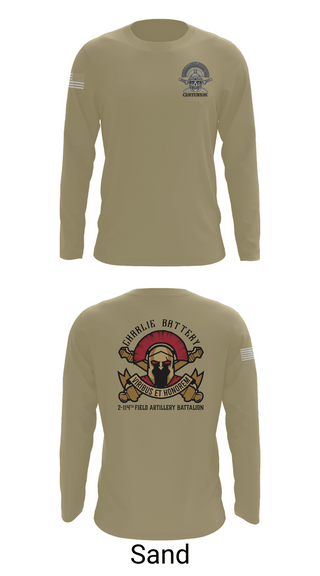 Long Sleeve Performance Shirt, Charlie BTRY 2-114th FA, , Teamtime, Team time, sublimation, custom sports apparel, team uniforms, spirit wear, spiritwear, sports uniforms, custom shirts, team store, custom team store, fundraiser sports, apparel fundraiser