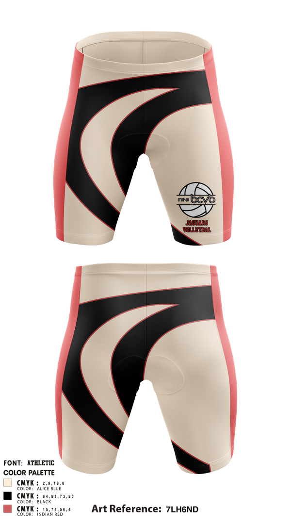 Mens Compression Shorts, Jaguars, Men's Volleyball, Teamtime, Team time, sublimation, custom sports apparel, team uniforms, spirit wear, spiritwear, sports uniforms, custom shirts, team store, custom team store, fundraiser sports, apparel fundraiser