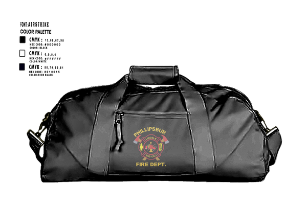 Duffle Bag, PHILLIPSBURG FIRE DEPARTMENT, , Teamtime, Team time, sublimation, custom sports apparel, team uniforms, spirit wear, spiritwear, sports uniforms, custom shirts, team store, custom team store, fundraiser sports, apparel fundraiser