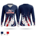 Franklin County Rebelettes Women's Long Sleeve V-neck Shirt - 1