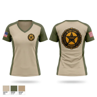 Womens Short Sleeve Vneck Shirt, Medina County Sheriff’s Office, Police, Teamtime, Team time, sublimation, custom sports apparel, team uniforms, spirit wear, spiritwear, sports uniforms, custom shirts, team store, custom team store, fundraiser sports, apparel fundraiser