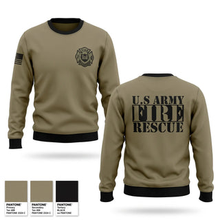 Crew Neck Sweatshirt, U. S. ARMY FIRE RESCUE, Army, Teamtime, Team time, sublimation, custom sports apparel, team uniforms, spirit wear, spiritwear, sports uniforms, custom shirts, team store, custom team store, fundraiser sports, apparel fundraiser