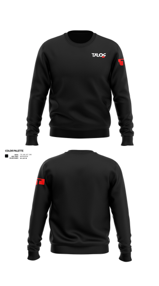 Crew Neck Sweatshirt, Talos Security, , Teamtime, Team time, sublimation, custom sports apparel, team uniforms, spirit wear, spiritwear, sports uniforms, custom shirts, team store, custom team store, fundraiser sports, apparel fundraiser