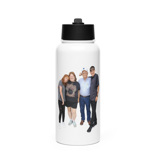 Phillip 19316575 Stainless Steel Water Bottle with a Straw Lid