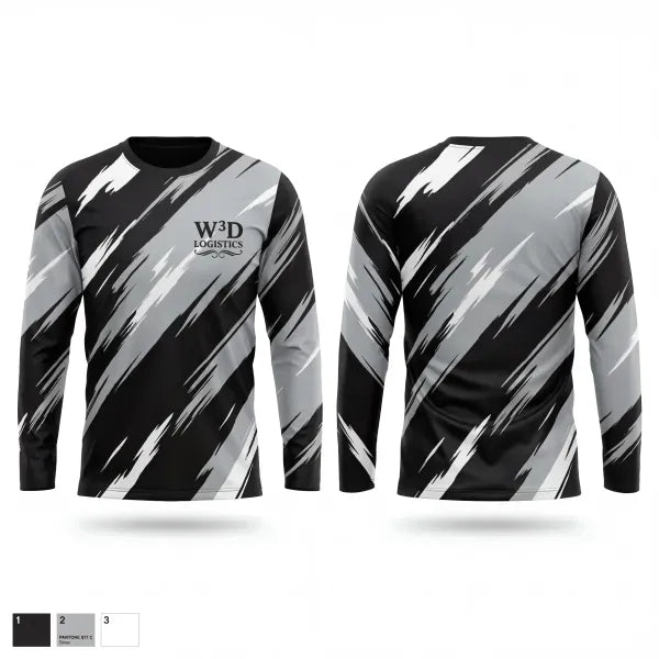Long Sleeve Performance Shirt, W3D Logistics, Bowling, Teamtime, Team time, sublimation, custom sports apparel, team uniforms, spirit wear, spiritwear, sports uniforms, custom shirts, team store, custom team store, fundraiser sports, apparel fundraiser