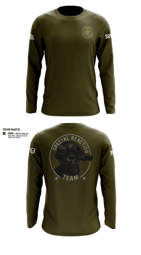 Long Sleeve Performance Shirt, MP GBI 49th 2nd Platoon, Army, Teamtime, Team time, sublimation, custom sports apparel, team uniforms, spirit wear, spiritwear, sports uniforms, custom shirts, team store, custom team store, fundraiser sports, apparel fundraiser