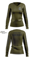 Dawson County Sheriff’s Office Women's Long Sleeve V-neck Shirt - 11