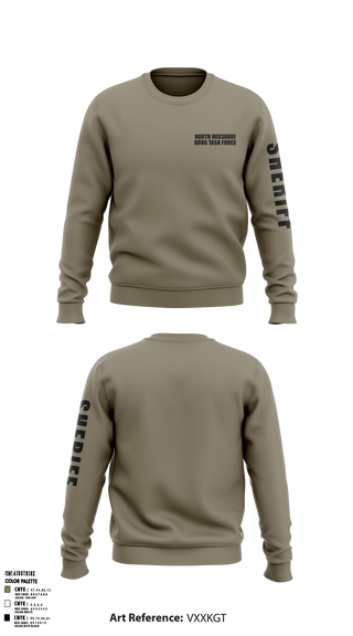 Crew Neck Sweatshirt, North Missouri Drug Task Force, Police, Teamtime, Team time, sublimation, custom sports apparel, team uniforms, spirit wear, spiritwear, sports uniforms, custom shirts, team store, custom team store, fundraiser sports, apparel fundraiser