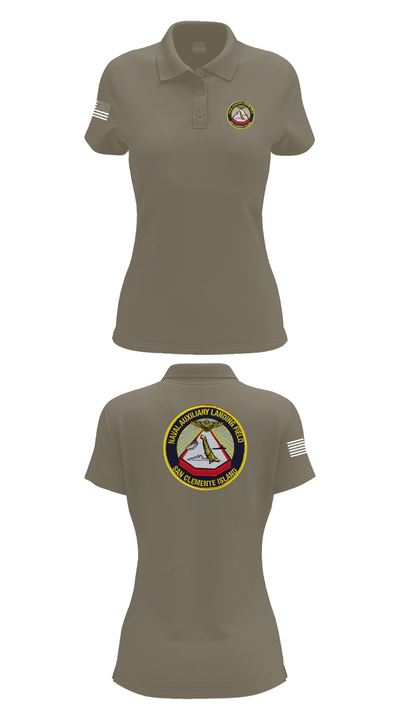 NAVAL AUXILIARY LANDING FIELD SAN CLEMENTE ISLAND 84948296 Women's Short Sleeve Performance Polo  - 71