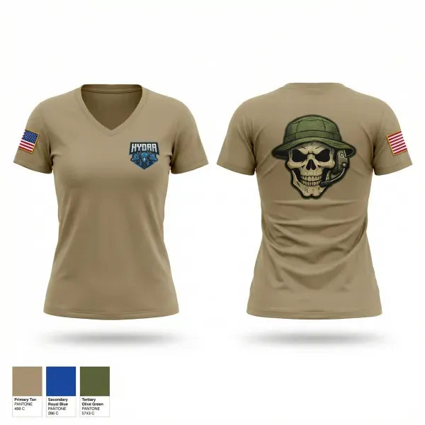 Womens Short Sleeve Vneck Shirt, 15TH MI, Army, Teamtime, Team time, sublimation, custom sports apparel, team uniforms, spirit wear, spiritwear, sports uniforms, custom shirts, team store, custom team store, fundraiser sports, apparel fundraiser