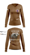 345th TRS 44562231 Women's Long Sleeve V-neck Shirt - 3