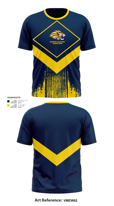 Cincinnati College Prep Academy Cheer 92441891 Short Sleeve Performance Shirt - 50