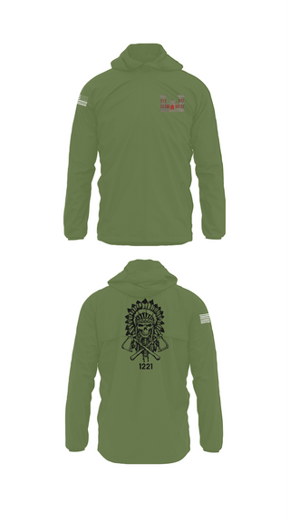 Windbreaker, 1221st Route Clearance Co., National Guard, Teamtime, Team time, sublimation, custom sports apparel, team uniforms, spirit wear, spiritwear, sports uniforms, custom shirts, team store, custom team store, fundraiser sports, apparel fundraiser