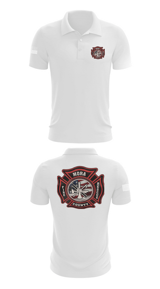 Short Sleeve Performance Polo, Mora county fire, Fire Department, Teamtime, Team time, sublimation, custom sports apparel, team uniforms, spirit wear, spiritwear, sports uniforms, custom shirts, team store, custom team store, fundraiser sports, apparel fundraiser