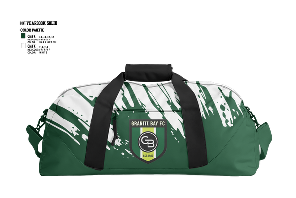 Duffle Bag, Granite Bay FC, Men's Soccer, Teamtime, Team time, sublimation, custom sports apparel, team uniforms, spirit wear, spiritwear, sports uniforms, custom shirts, team store, custom team store, fundraiser sports, apparel fundraiser