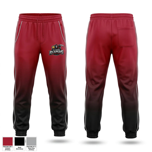Sweatpants, Oklahoma Reapers, Softball, Teamtime, Team time, sublimation, custom sports apparel, team uniforms, spirit wear, spiritwear, sports uniforms, custom shirts, team store, custom team store, fundraiser sports, apparel fundraiser