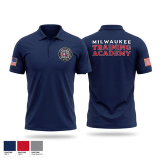 Short Sleeve Performance Polo, Milwaukee Fire Department Training Division, Fire Department, Teamtime, Team time, sublimation, custom sports apparel, team uniforms, spirit wear, spiritwear, sports uniforms, custom shirts, team store, custom team store, fundraiser sports, apparel fundraiser
