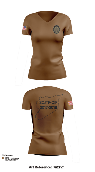Womens Short Sleeve Vneck Shirt, SOJTF, Army, Teamtime, Team time, sublimation, custom sports apparel, team uniforms, spirit wear, spiritwear, sports uniforms, custom shirts, team store, custom team store, fundraiser sports, apparel fundraiser