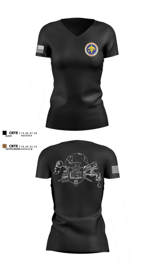 Womens Short Sleeve Vneck Shirt, Preventive Medicine, , Teamtime, Team time, sublimation, custom sports apparel, team uniforms, spirit wear, spiritwear, sports uniforms, custom shirts, team store, custom team store, fundraiser sports, apparel fundraiser