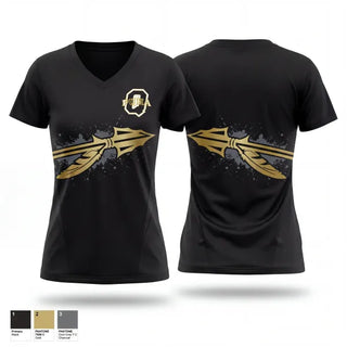 Womens Short Sleeve Vneck Shirt, Quanah High School Tennis, Tennis, Teamtime, Team time, sublimation, custom sports apparel, team uniforms, spirit wear, spiritwear, sports uniforms, custom shirts, team store, custom team store, fundraiser sports, apparel fundraiser