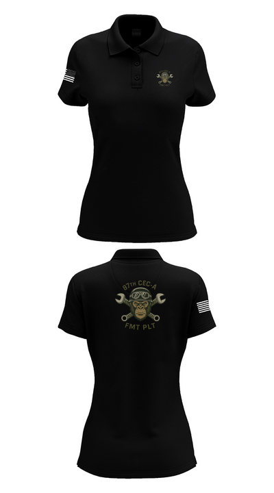 87th CEC-A FMT PLT 27162663 Women's Short Sleeve Performance Polo  - 35