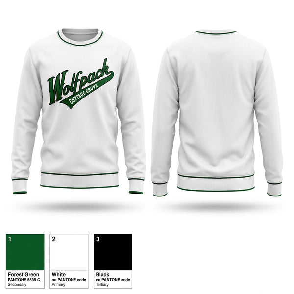 Crew Neck Sweatshirt, Wolfpack, Softball, Teamtime, Team time, sublimation, custom sports apparel, team uniforms, spirit wear, spiritwear, sports uniforms, custom shirts, team store, custom team store, fundraiser sports, apparel fundraiser
