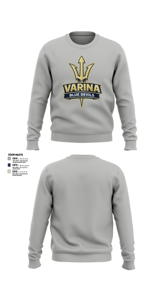 Crew Neck Sweatshirt, Varina, Track & Field, Teamtime, Team time, sublimation, custom sports apparel, team uniforms, spirit wear, spiritwear, sports uniforms, custom shirts, team store, custom team store, fundraiser sports, apparel fundraiser