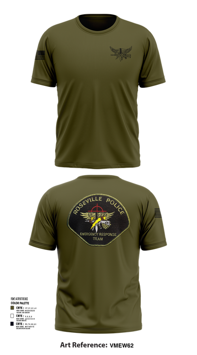 Roseville E.R.T. 91659020 Short Sleeve Performance Shirt - 101