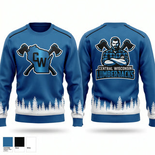 Crew Neck Sweatshirt, Central Wisconsin lumberjacks, , Teamtime, Team time, sublimation, custom sports apparel, team uniforms, spirit wear, spiritwear, sports uniforms, custom shirts, team store, custom team store, fundraiser sports, apparel fundraiser