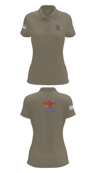 Womens Short Sleeve Performance Polo, , Army, Teamtime, Team time, sublimation, custom sports apparel, team uniforms, spirit wear, spiritwear, sports uniforms, custom shirts, team store, custom team store, fundraiser sports, apparel fundraiser