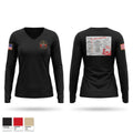 744 HQ platoon Women's Long Sleeve V-neck Shirt - 1