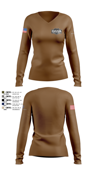 Womens Long Sleeve Vneck Shirt, Alabama SalesDana Safety Supply, Police, Teamtime, Team time, sublimation, custom sports apparel, team uniforms, spirit wear, spiritwear, sports uniforms, custom shirts, team store, custom team store, fundraiser sports, apparel fundraiser