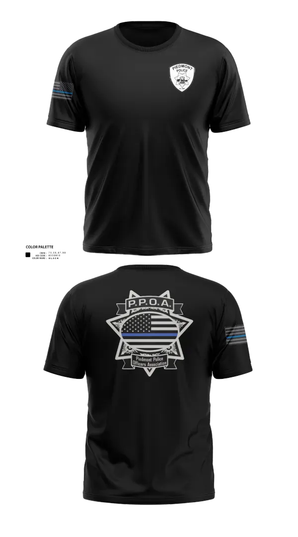 Old School Cotton Feel Shirt, Piedmont Police, Police, Teamtime, Team time, sublimation, custom sports apparel, team uniforms, spirit wear, spiritwear, sports uniforms, custom shirts, team store, custom team store, fundraiser sports, apparel fundraiser