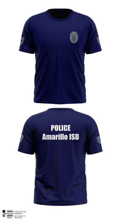 Amarillo ISD Police 87538473 Short Sleeve Performance Shirt - 10