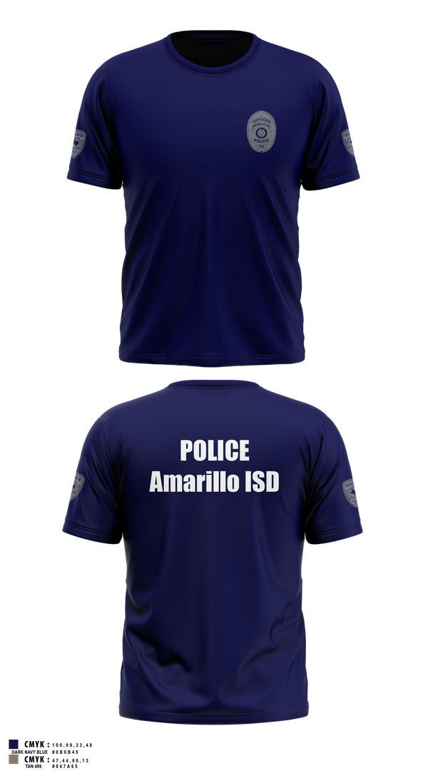 Short Sleeve Performance Shirt, Amarillo ISD Police, Police, Teamtime, Team time, sublimation, custom sports apparel, team uniforms, spirit wear, spiritwear, sports uniforms, custom shirts, team store, custom team store, fundraiser sports, apparel fundraiser