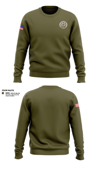 Crew Neck Sweatshirt, Costilla County Sheriff's Office, Police, Teamtime, Team time, sublimation, custom sports apparel, team uniforms, spirit wear, spiritwear, sports uniforms, custom shirts, team store, custom team store, fundraiser sports, apparel fundraiser