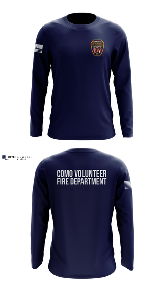 Long Sleeve Performance Shirt, Como Volunteer Fire Department, Fire Department, Teamtime, Team time, sublimation, custom sports apparel, team uniforms, spirit wear, spiritwear, sports uniforms, custom shirts, team store, custom team store, fundraiser sports, apparel fundraiser