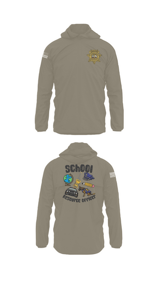 Windbreaker, Florence County Sheriff's Office SRO, Police, Teamtime, Team time, sublimation, custom sports apparel, team uniforms, spirit wear, spiritwear, sports uniforms, custom shirts, team store, custom team store, fundraiser sports, apparel fundraiser