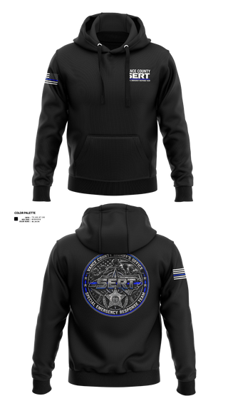 Hoodie, Vance County Sheriff Office S.E.R.T, Police, Teamtime, Team time, sublimation, custom sports apparel, team uniforms, spirit wear, spiritwear, sports uniforms, custom shirts, team store, custom team store, fundraiser sports, apparel fundraiser